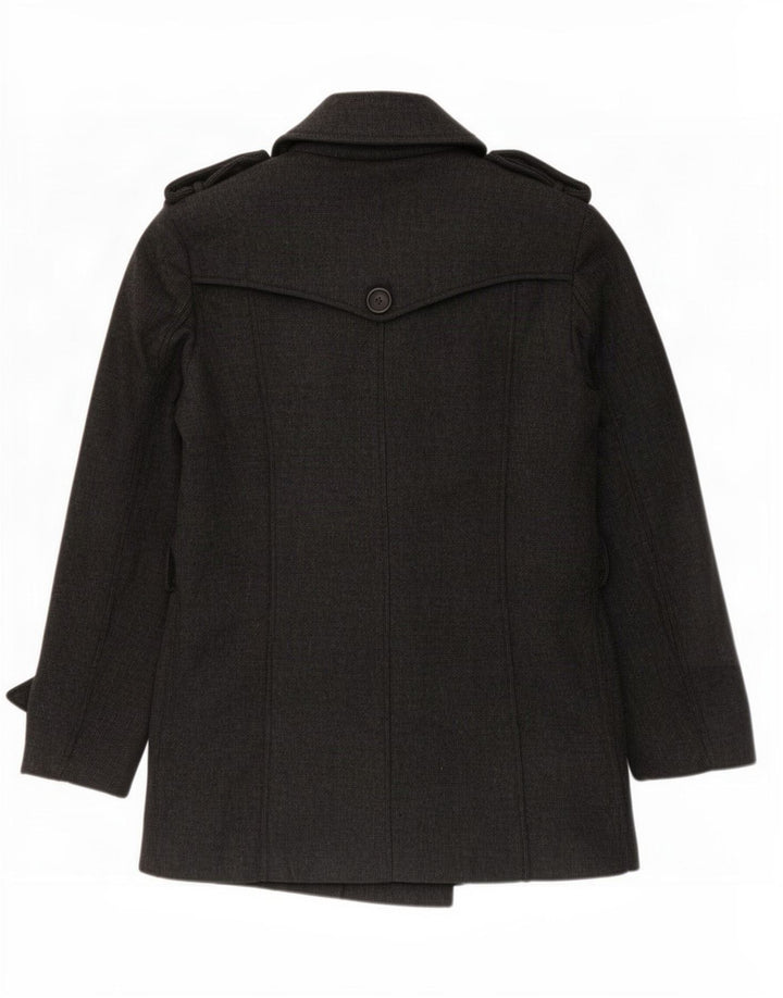 Casaco Zara Masculino Pea UK 38 Cinza Médio