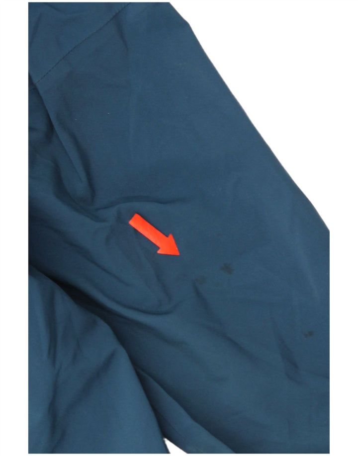 Jaqueta corta-vento masculina Rohan com capuz UK 38 poliamida azul médio