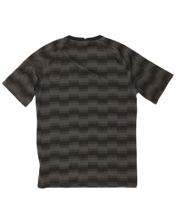 Nike Mens Dri Fit T-Shirt Top Medium Black Geometric Polyester