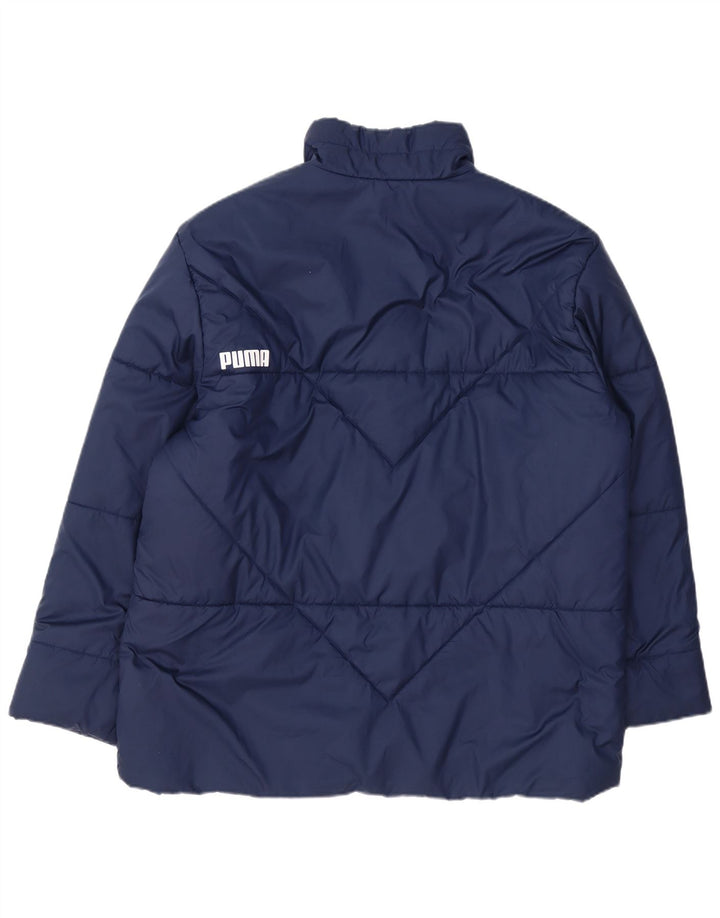 Jaqueta acolchoada masculina Puma UK 44 2XL poliéster azul marinho