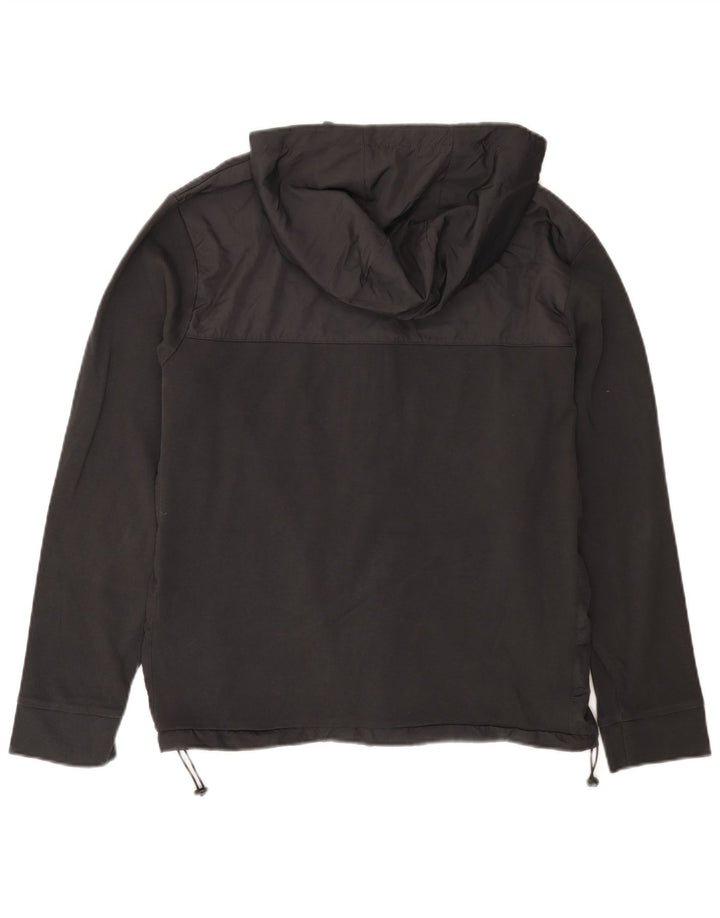 Suéter masculino Zara com capuz e zíper cinza médio