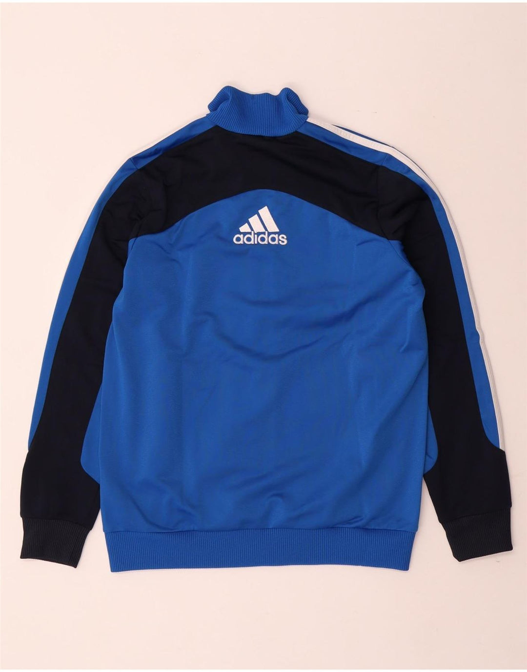 ADIDAS Meninos Graphic Tracksuit Top Jacket 13-14 Anos Azul Colorblock
