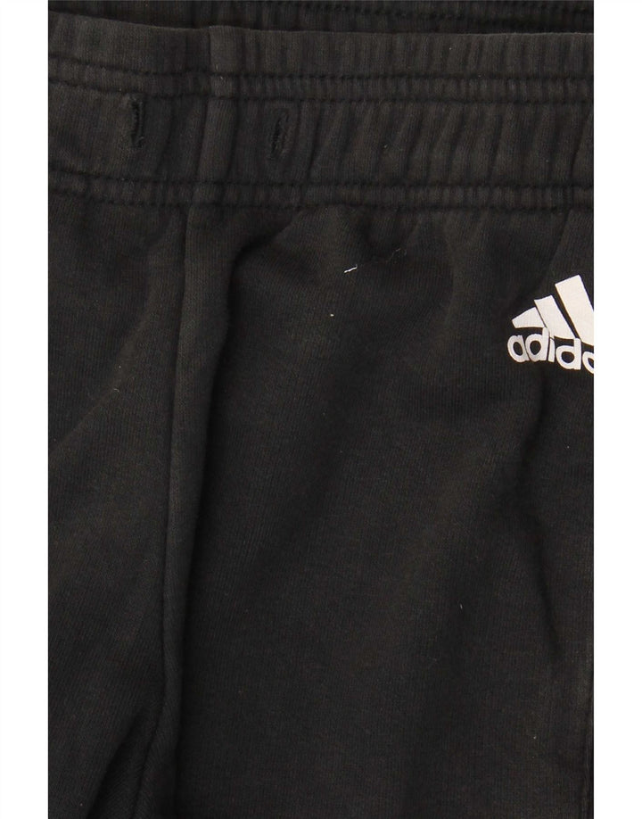 Adidas Mens Treino Calças Joggers Pequeno Algodão Preto