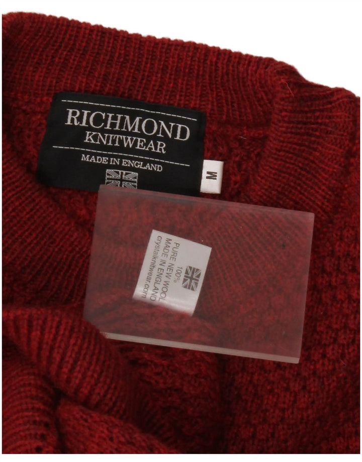 Suéter masculino RICHMOND com gola redonda, médio, vermelho, lã nova