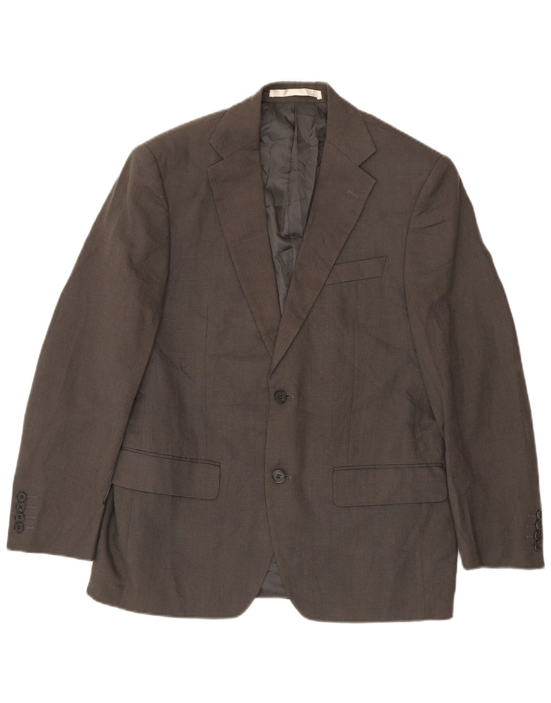 Jaqueta blazer masculina de 2 botões Marks & Spencer Reino Unido 38 linho verde médio