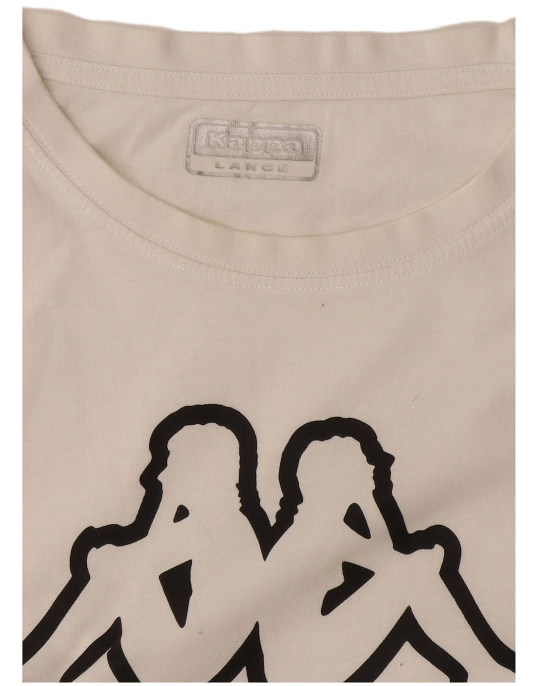 Camiseta gráfica masculina Kappa Top grande branco