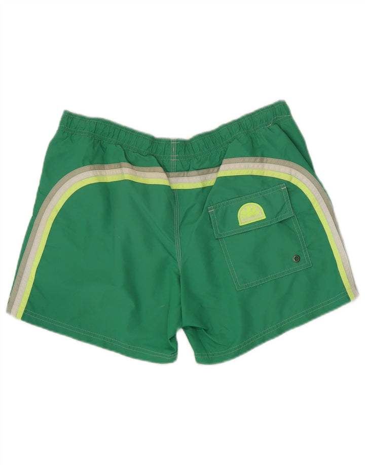 Shorts de natação masculino Sundek médio verde nylon