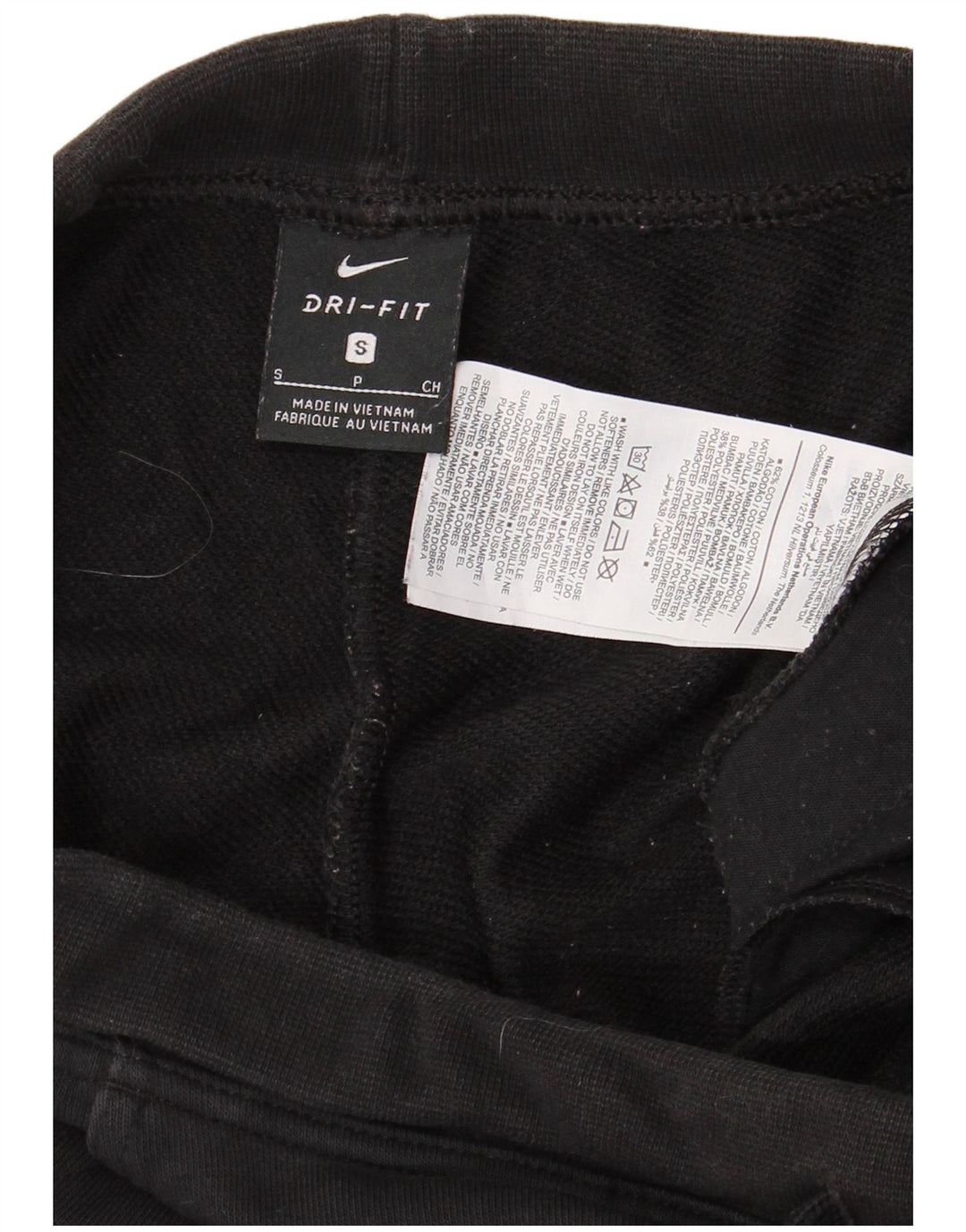 Calça de treino feminina Nike Joggers UK 10 pequeno algodão preto