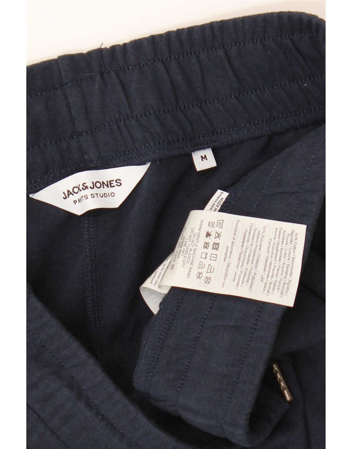 Shorts esportivos gráficos masculinos Jack & Jones médio algodão azul marinho
