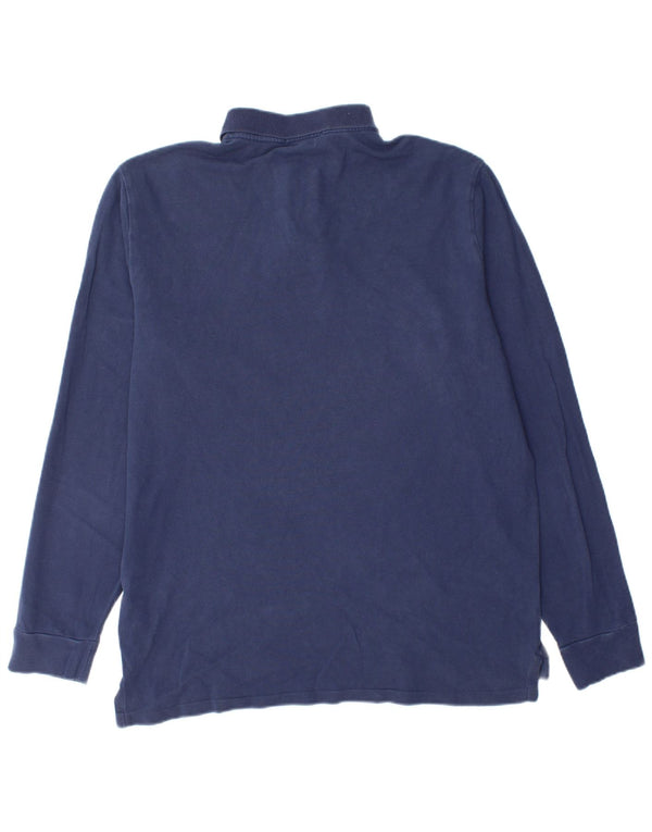 POLO RALPH LAUREN Camisa polo masculina personalizada Slim Fit grande azul marinho