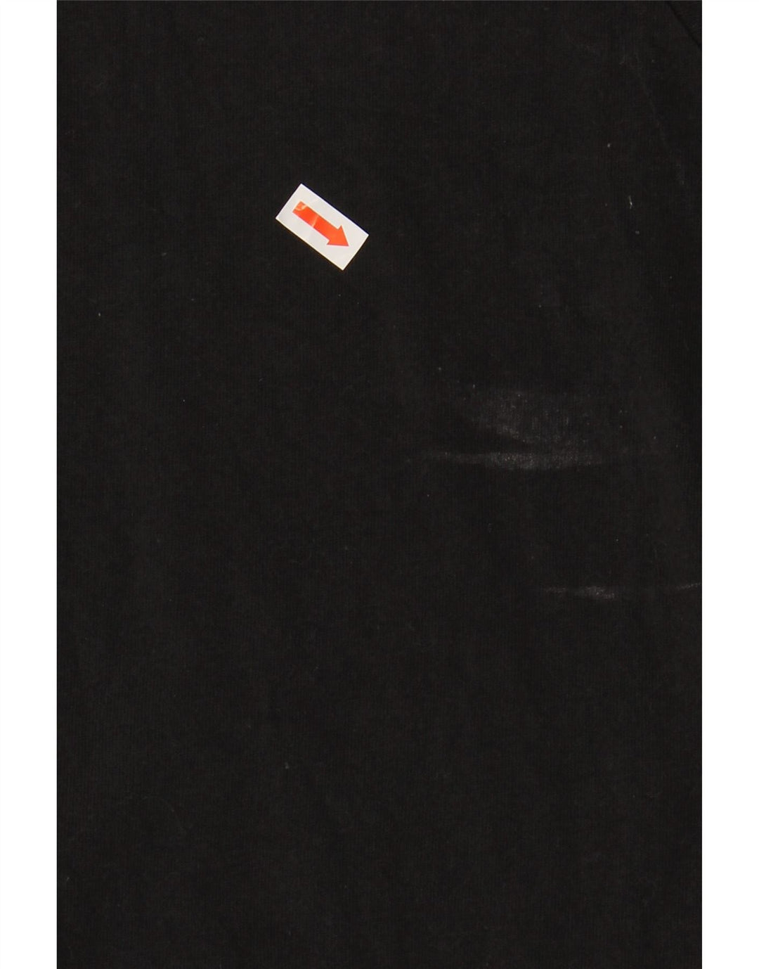 ADIDAS Womens Top Manga Longa Reino Unido 16/18 Grande Algodão Preto