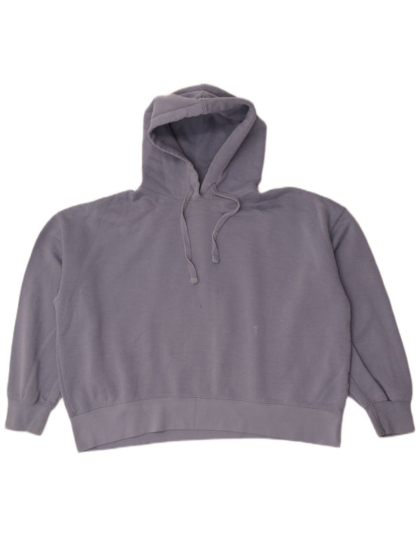 Zara Womens Oversized Hoodie Jumper UK 10 Pequeno Azul Poliéster