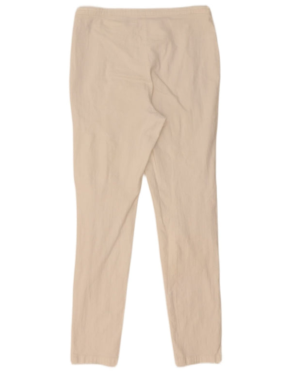 Calça feminina casual skinny Marks & Spencer Reino Unido 12 médio W30 L29 branca