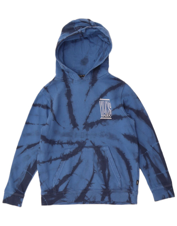 Vans Meninos Hoodie Jumper 8-9 Anos Pequeno Azul Tie Dye Algodão