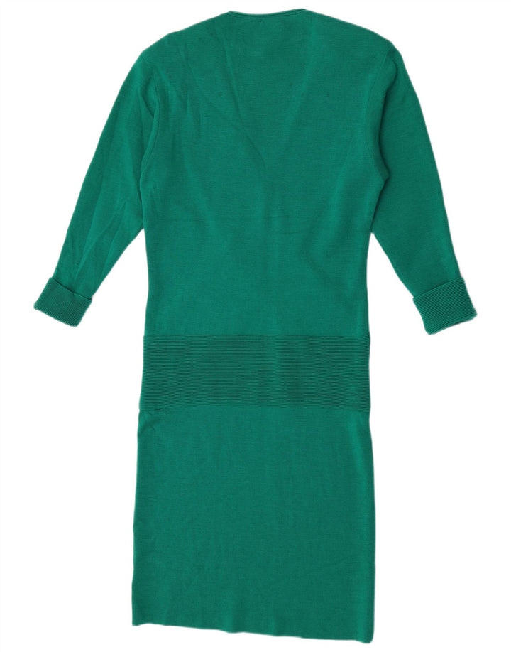 Vestido jumper feminino De Pietri IT 44 lã verde médio