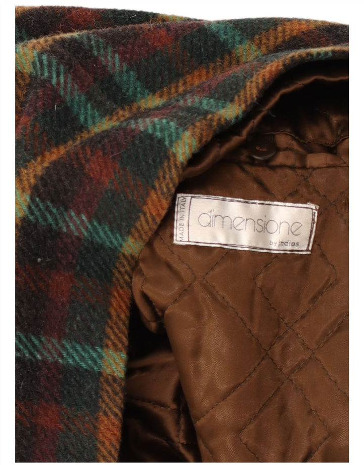 Sobretudo masculino INDIOS UK 40 grande xadrez multicolorido