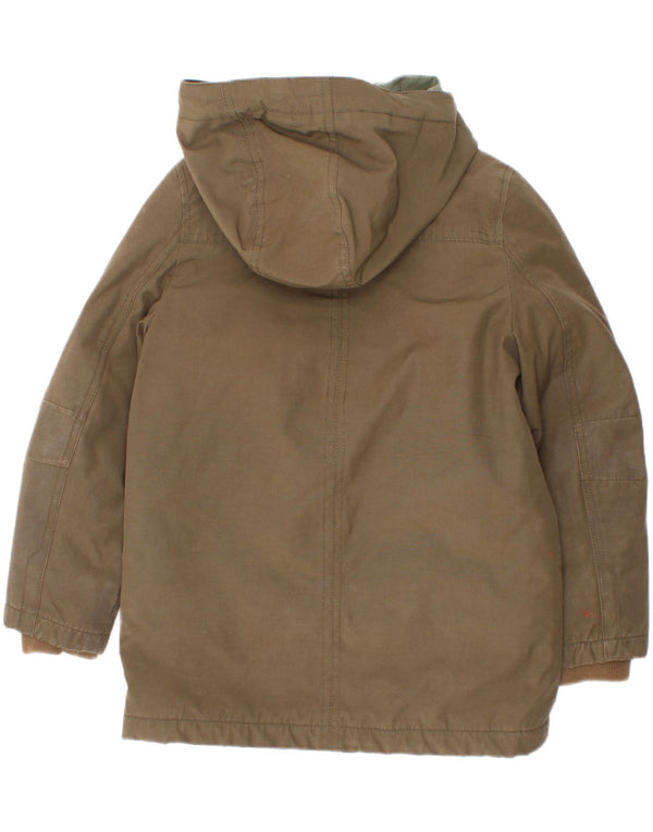 Jaqueta Parka com capuz para meninos Tommy Hilfiger 5-6 anos poliéster cáqui