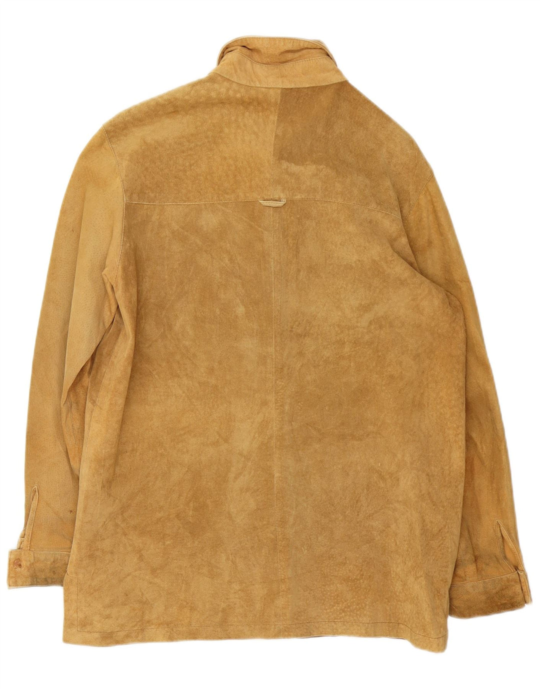 Camiseta Andrea Mare feminina camurça Reino Unido 16 grande couro bege
