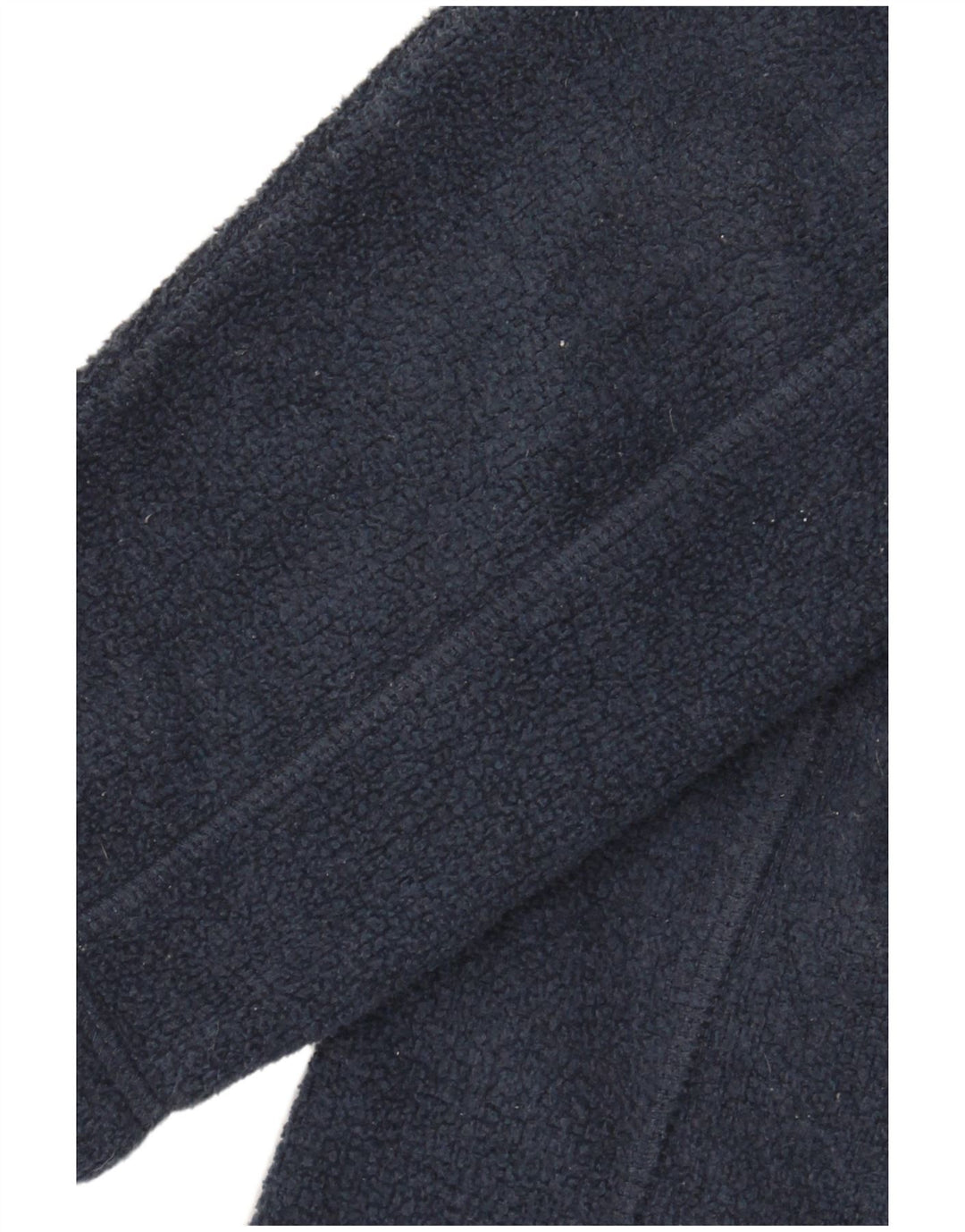 Jumper de lã com zíper e pescoço para meninos Fat Face 10-11 anos de poliéster azul marinho