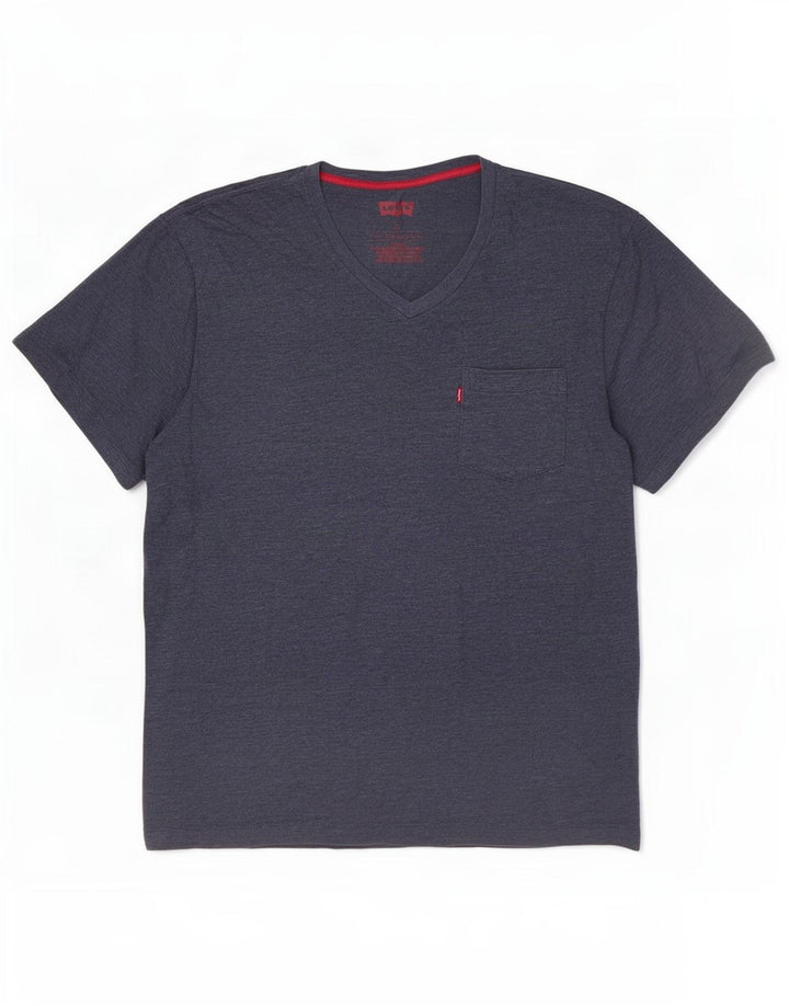 Camiseta masculina Levi's Top XL algodão azul marinho