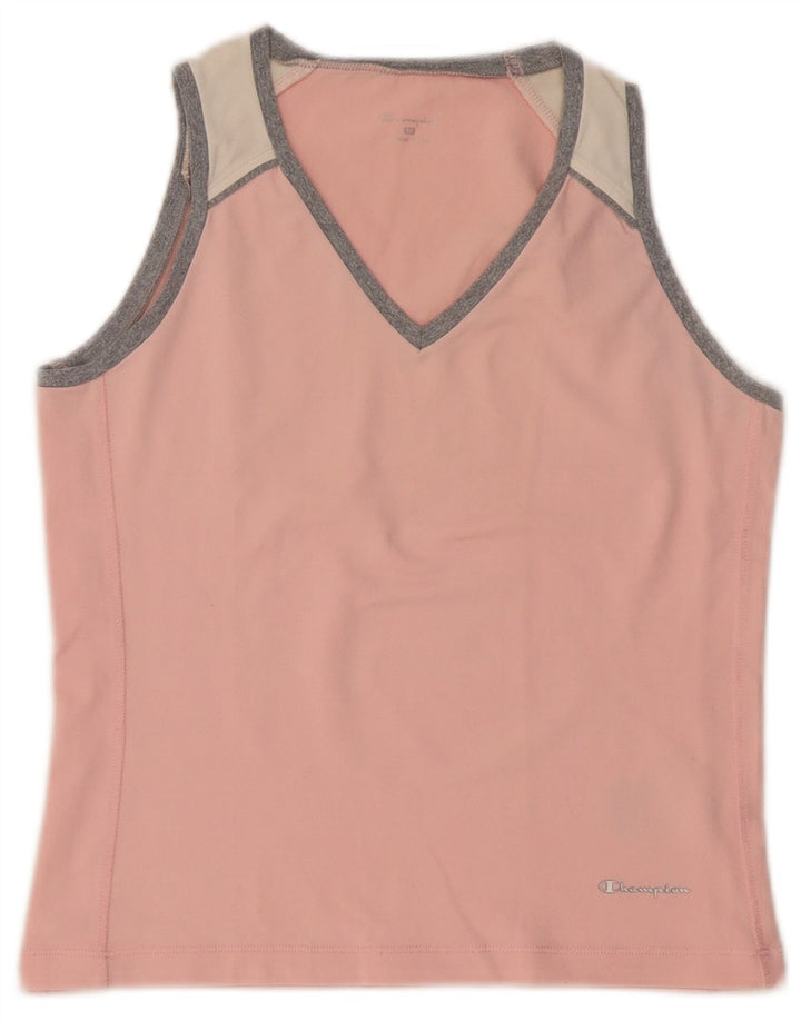 Colete feminino Champion UK 12 poliamida colorblock rosa médio