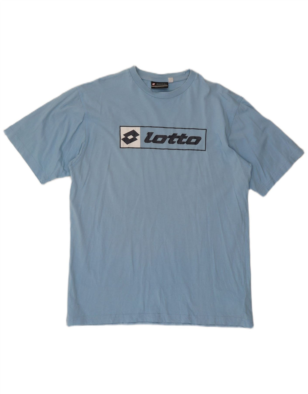 Camiseta masculina gráfica Lotto Top médio algodão azul