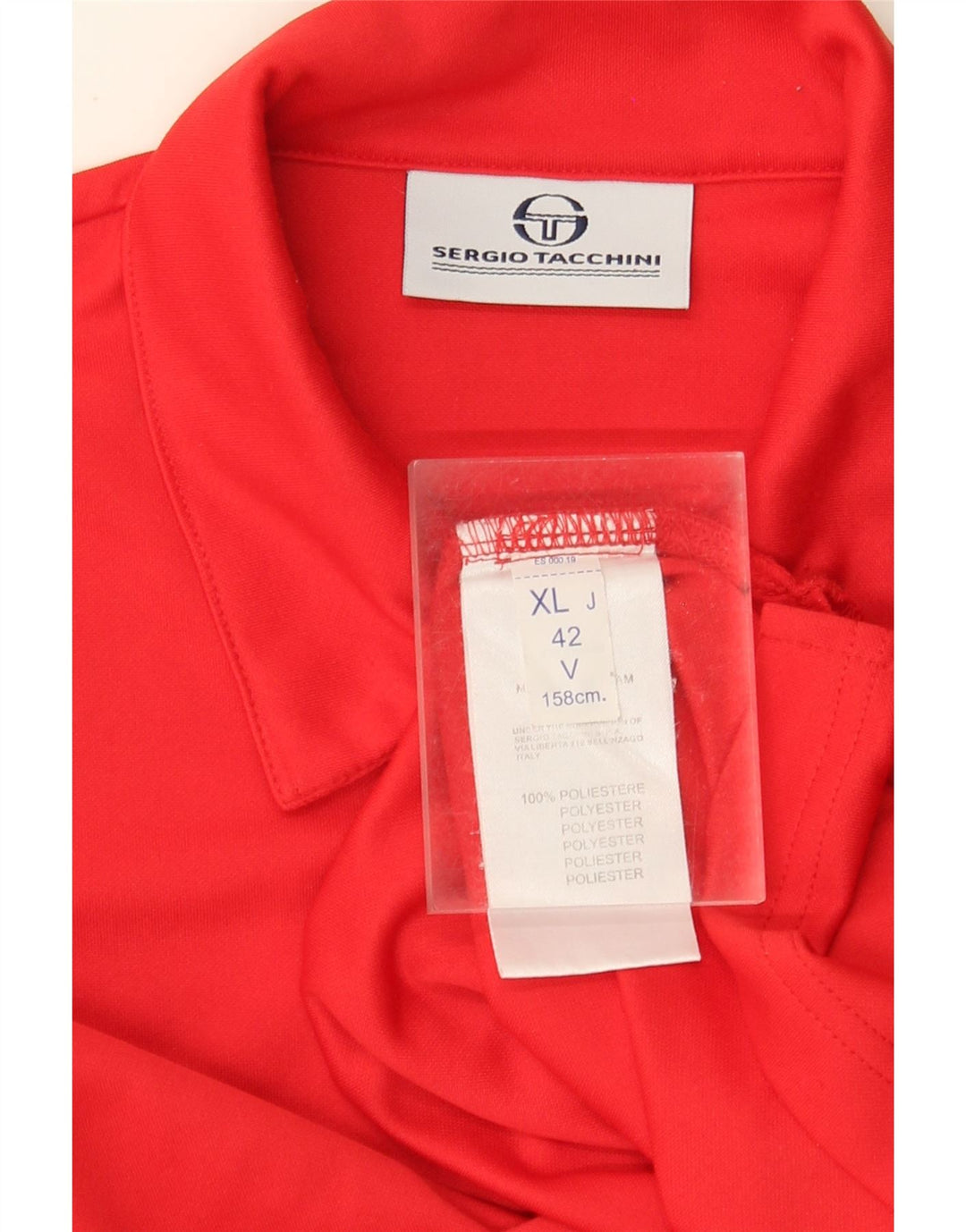 SERGIO TACCHINI Polo Menino 13-14 Anos XL Vermelho Colorblock Poliéster
