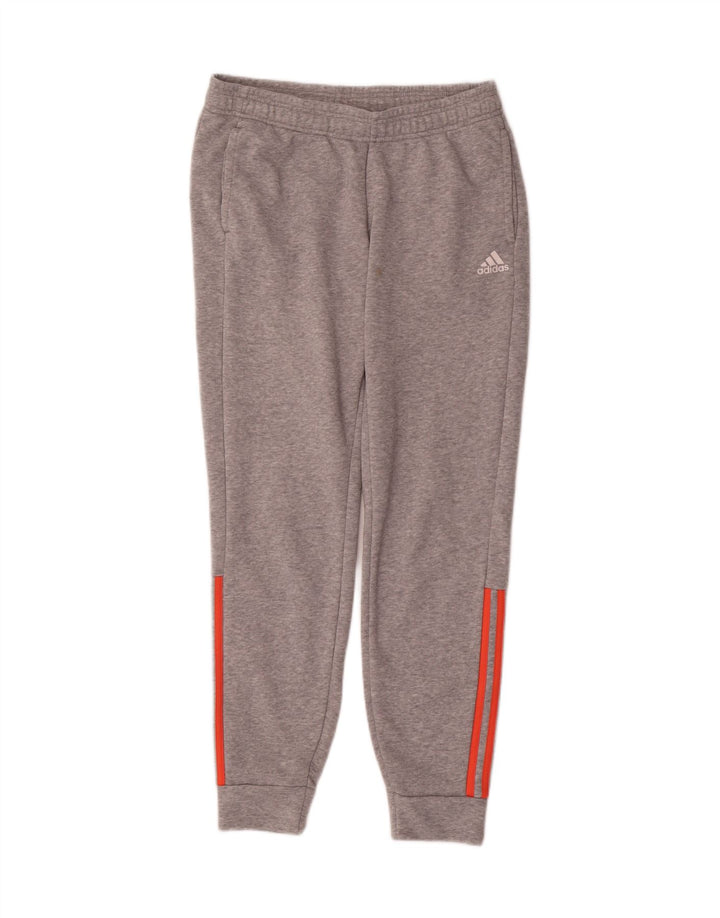 ADIDAS Calças de treino masculinas Joggers UK 12/14 Médio Cinza Algodão