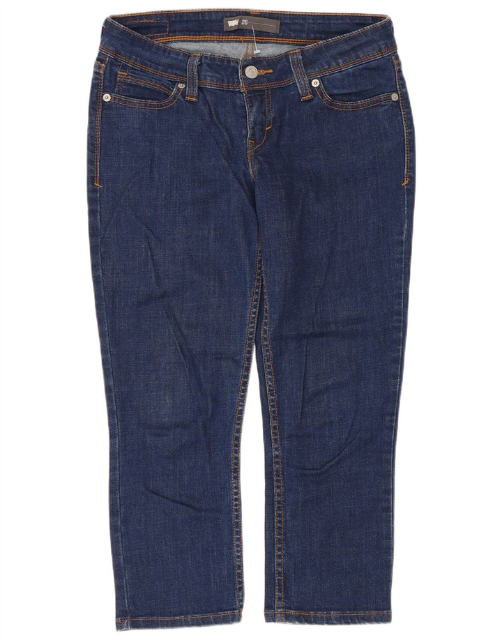 Jeans Capri feminino Levi's W26 L21 algodão azul marinho