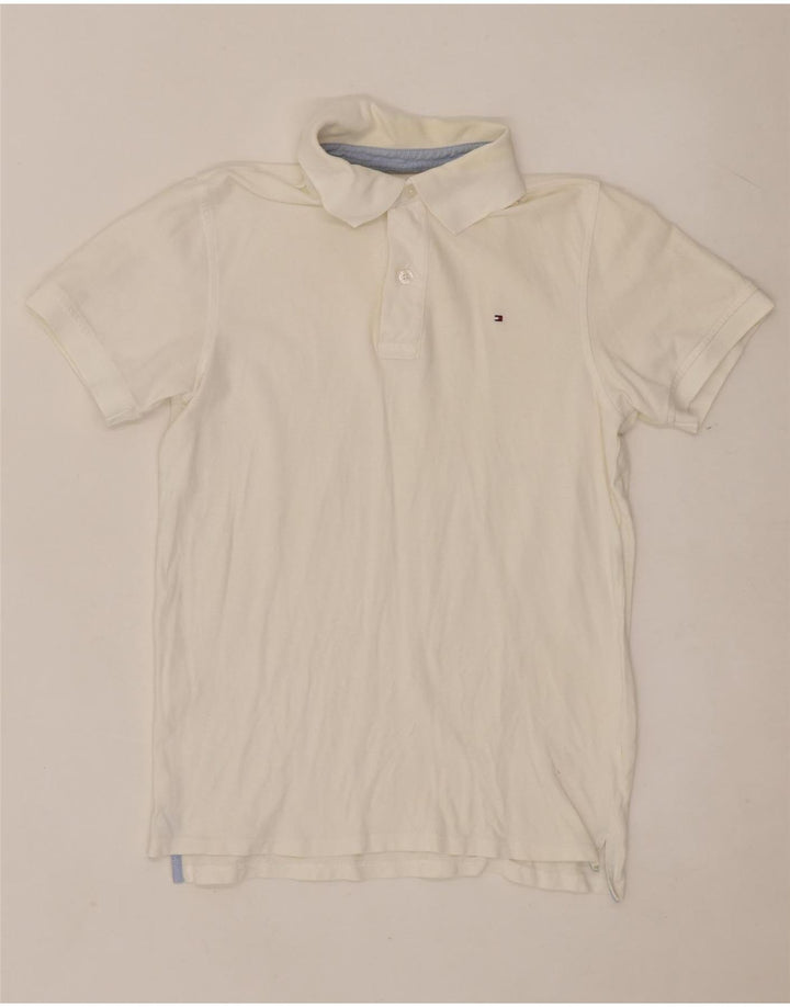 Polo TOMMY HILFIGER Menino 13-14 anos Branco