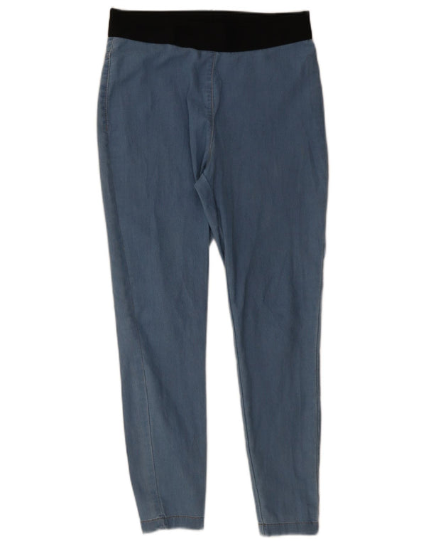 Calça jeans feminina Marks & Spencer UK 12 médio W30 L26 azul colorblock