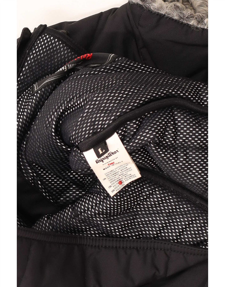 Jaqueta corta-vento feminina Refrigiwear UK 14 grande poliamida preta