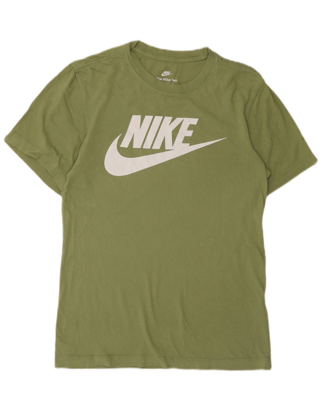 Camiseta gráfica masculina NIKE XS verde algodão