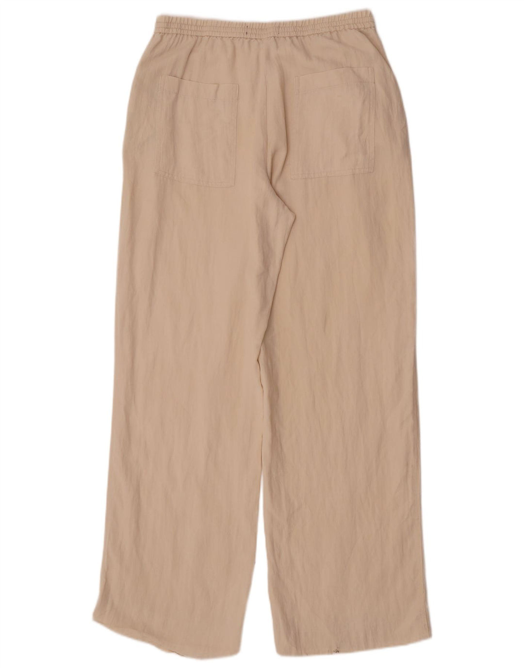 Zara Calça Chino Feminina Reta Médio W28 L32 Off White Lyocell
