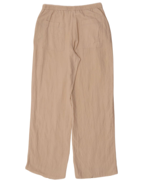 Zara Calça Chino Feminina Reta Médio W28 L32 Off White Lyocell
