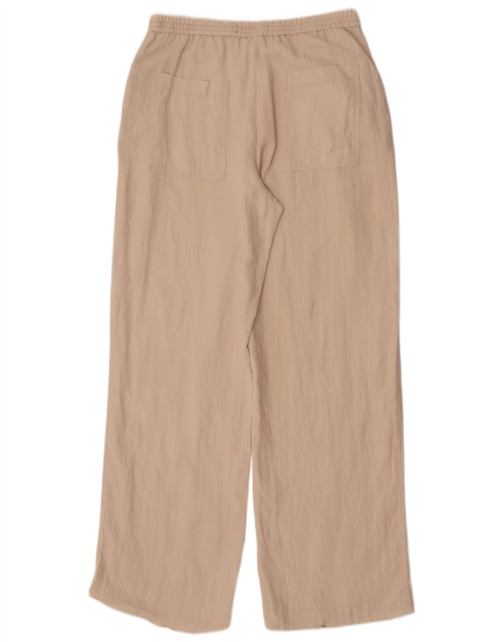 Zara Calça Chino Feminina Reta Médio W28 L32 Off White Lyocell