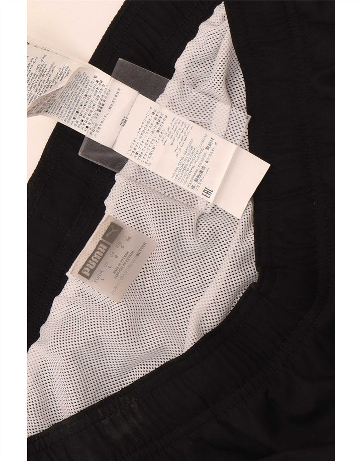 Shorts de natação masculino Puma grande poliéster preto