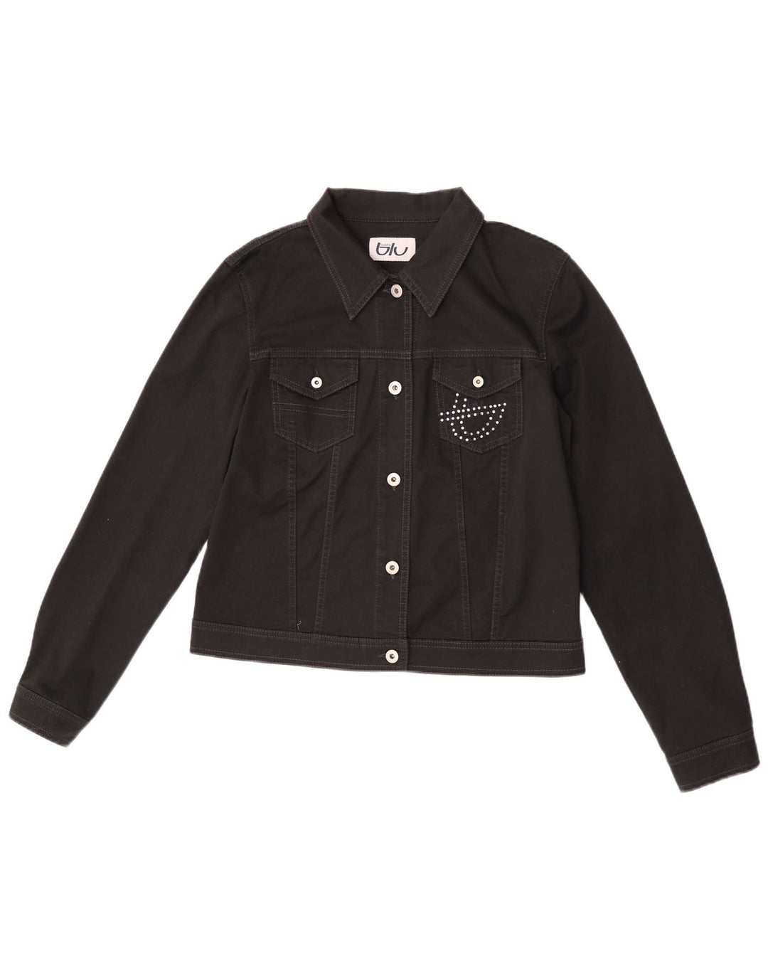 Jaqueta bomber feminina Byblos IT 50 XL algodão preto