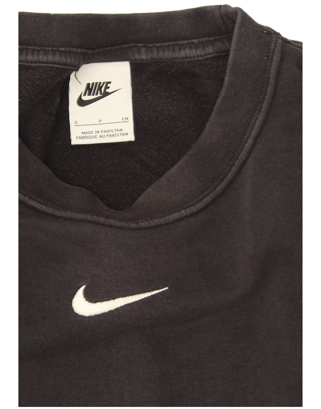 Nike masculino solto ajuste moletom jumper pequeno algodão preto