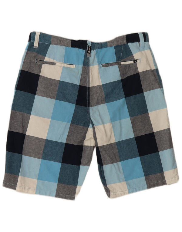 Hurley Mens Chino Shorts W34 Grande Xadrez Multicolorido