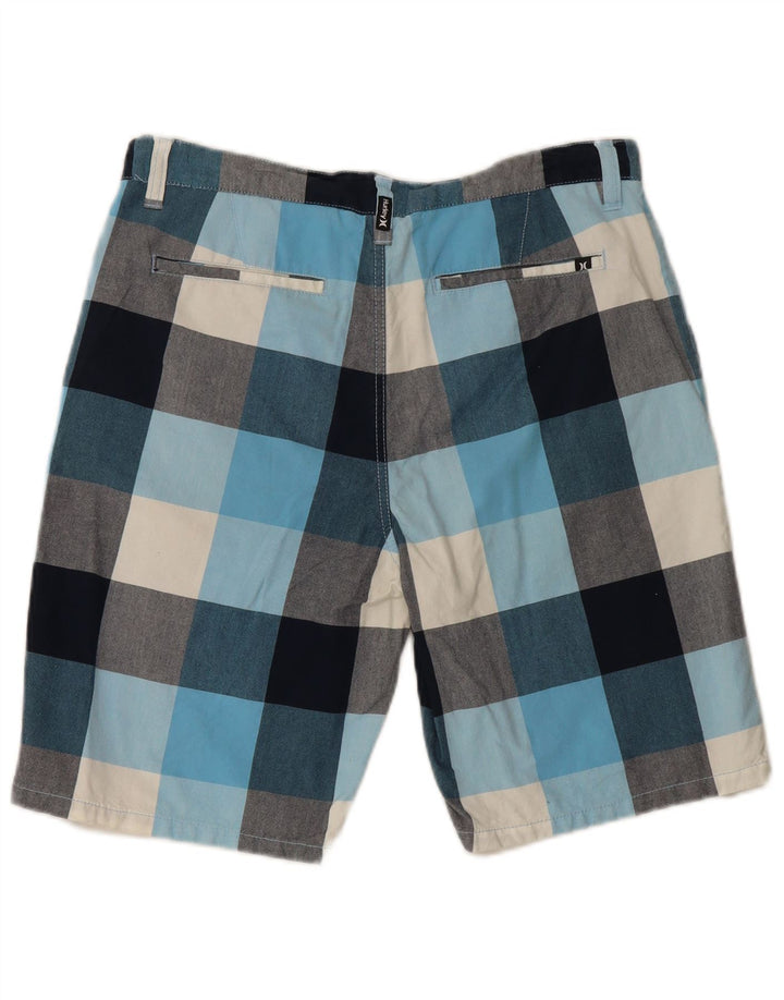 Hurley Mens Chino Shorts W34 Grande Xadrez Multicolorido