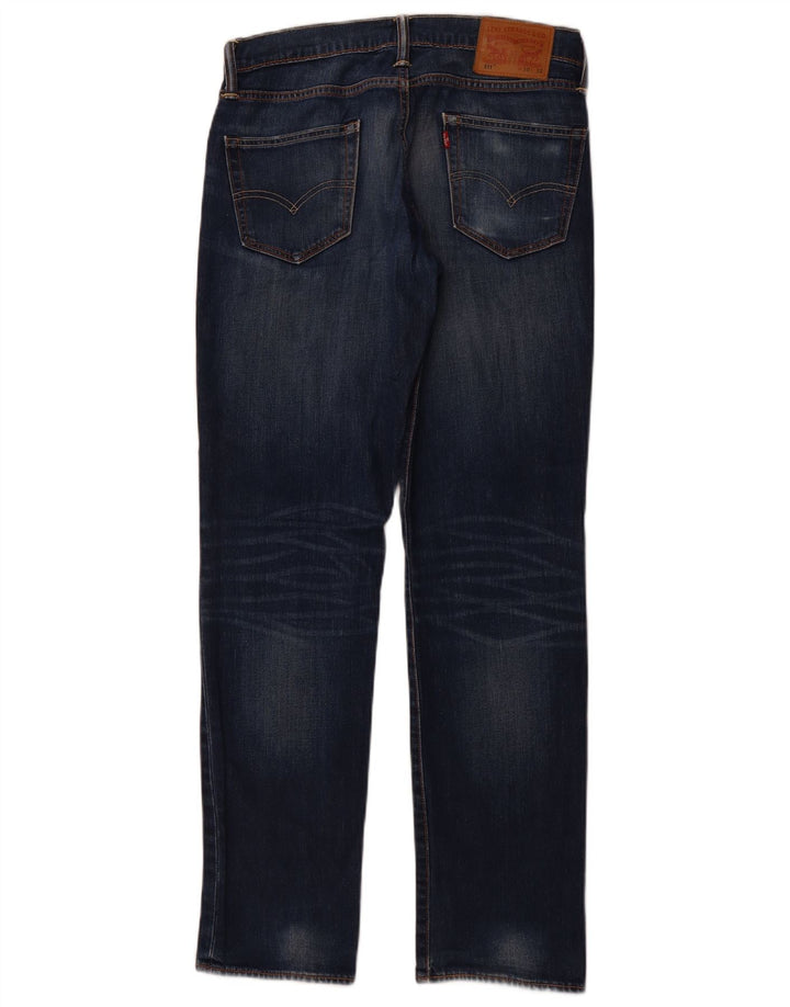 LEVI'S Feminino 511 Slim Jeans W30 L32 Azul Algodão
