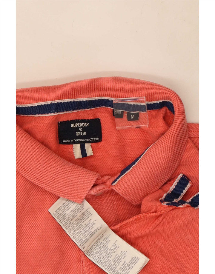 Camisa polo masculina Superdry médio algodão rosa
