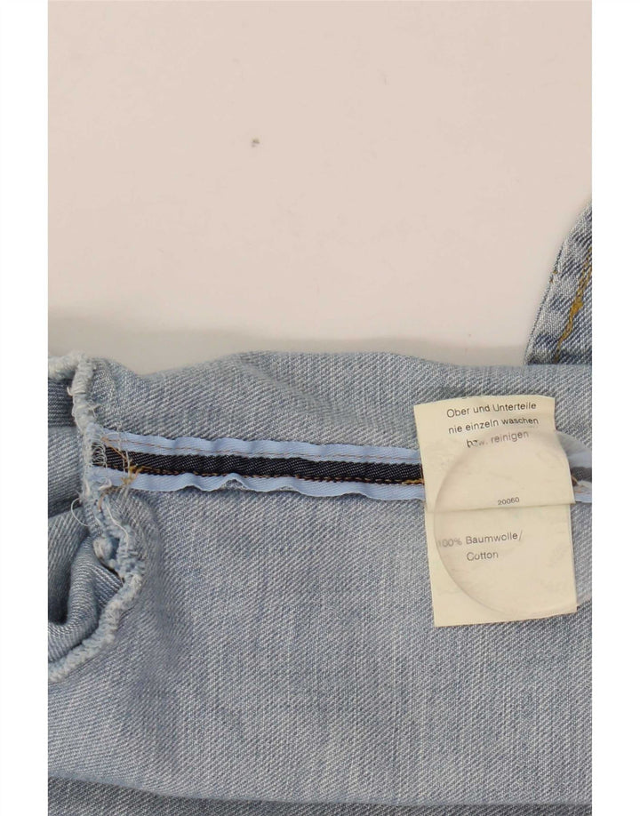 Jaqueta jeans feminina Antonette UK 18 XL algodão azul