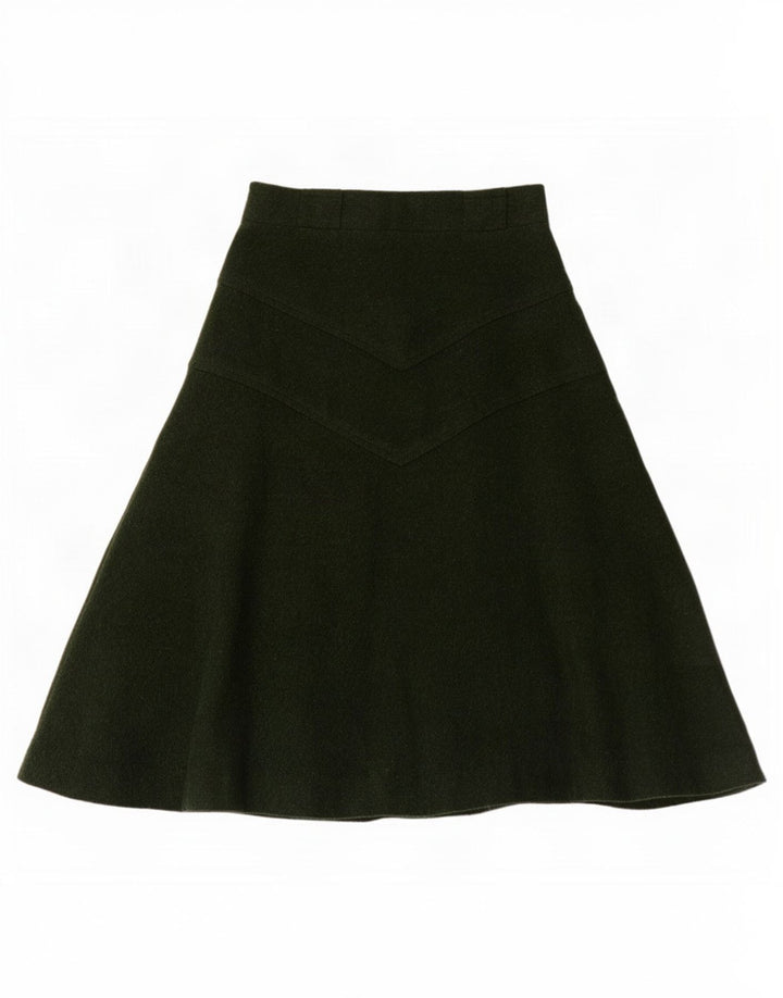 Saia vintage feminina linha A IT 44 médio W28 verde