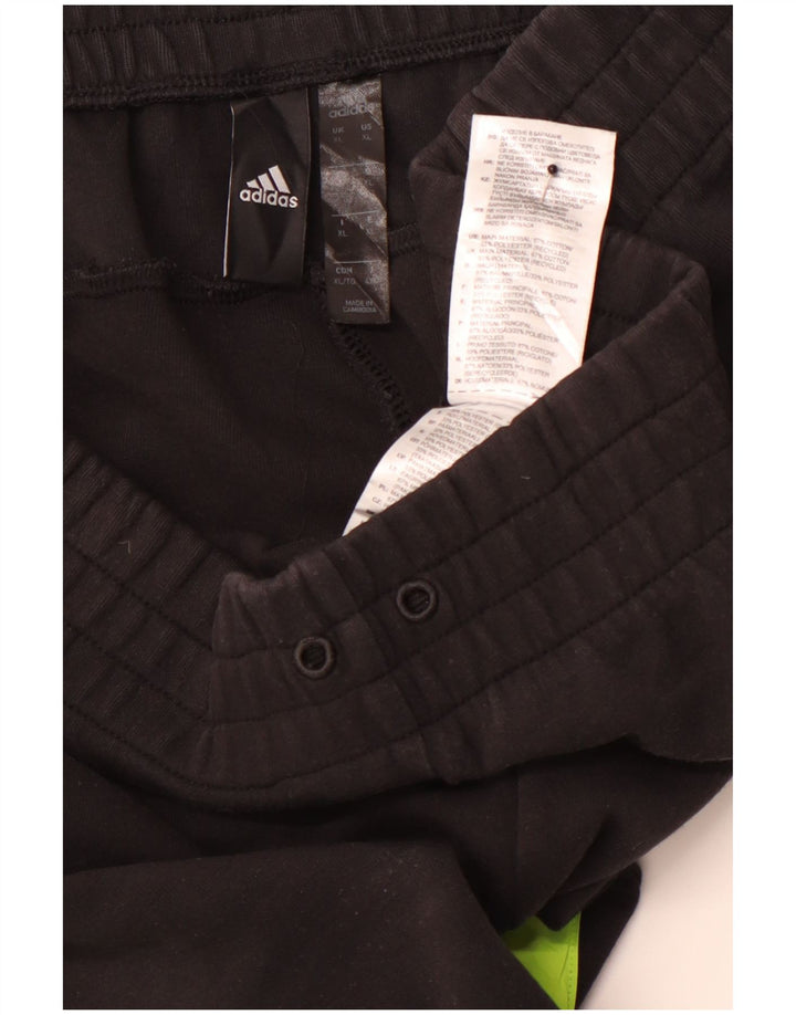 Calça de treino masculina ADIDAS Joggers XL preto colorblock algodão