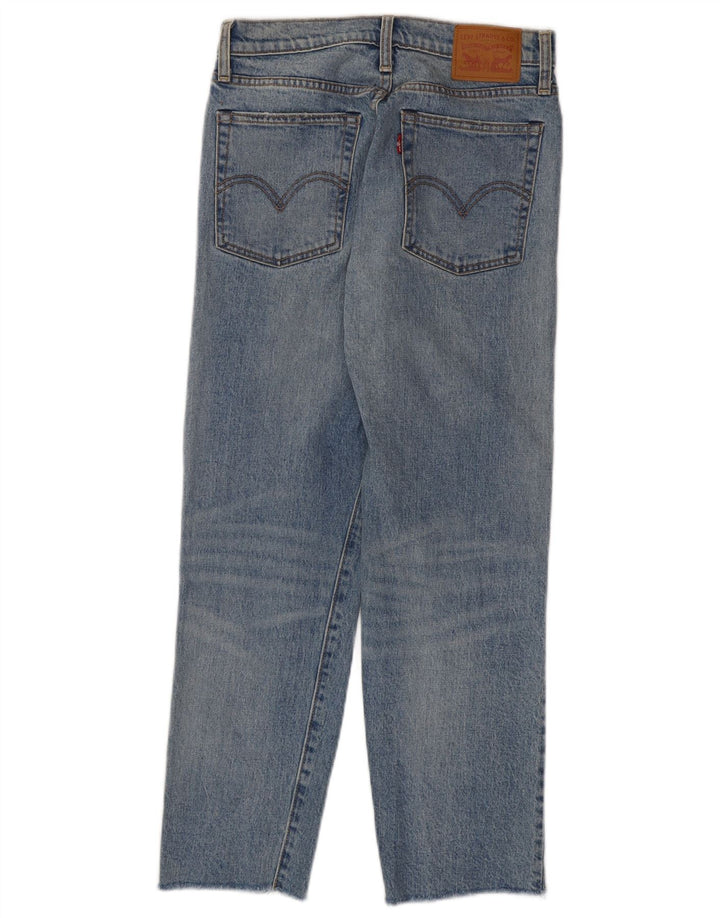 Jeans recortados femininos LEVI'S W27 L25 algodão azul