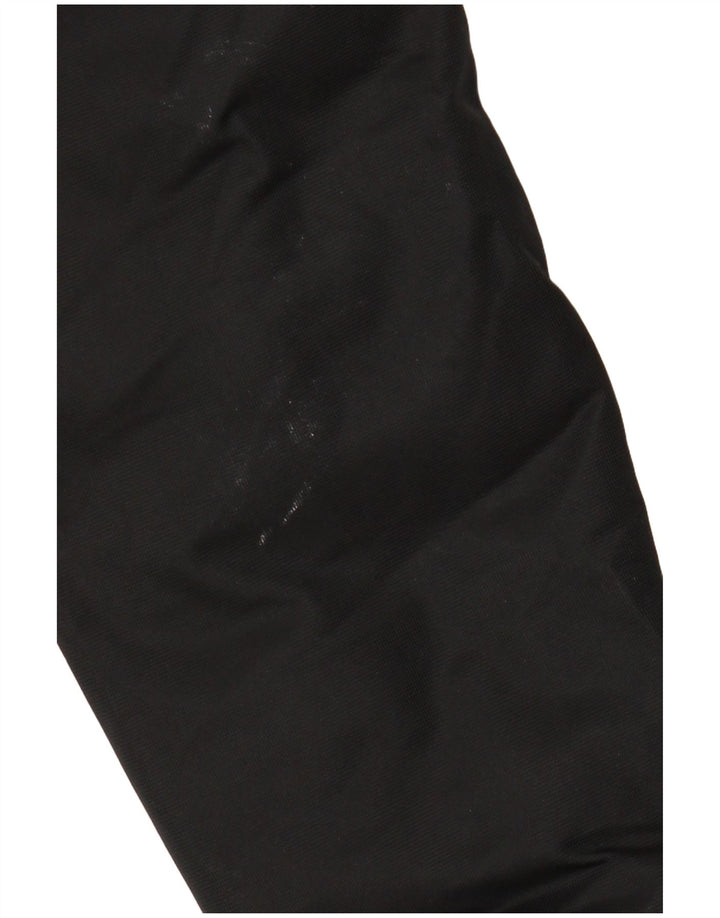 Casaco acolchoado com capuz feminino Adidas UK 8 pequeno poliéster preto