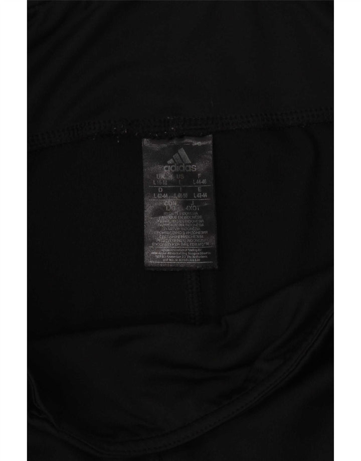 Adidas Womens Climalite Capri Leggings UK 16/18 Grande Preto Poliéster