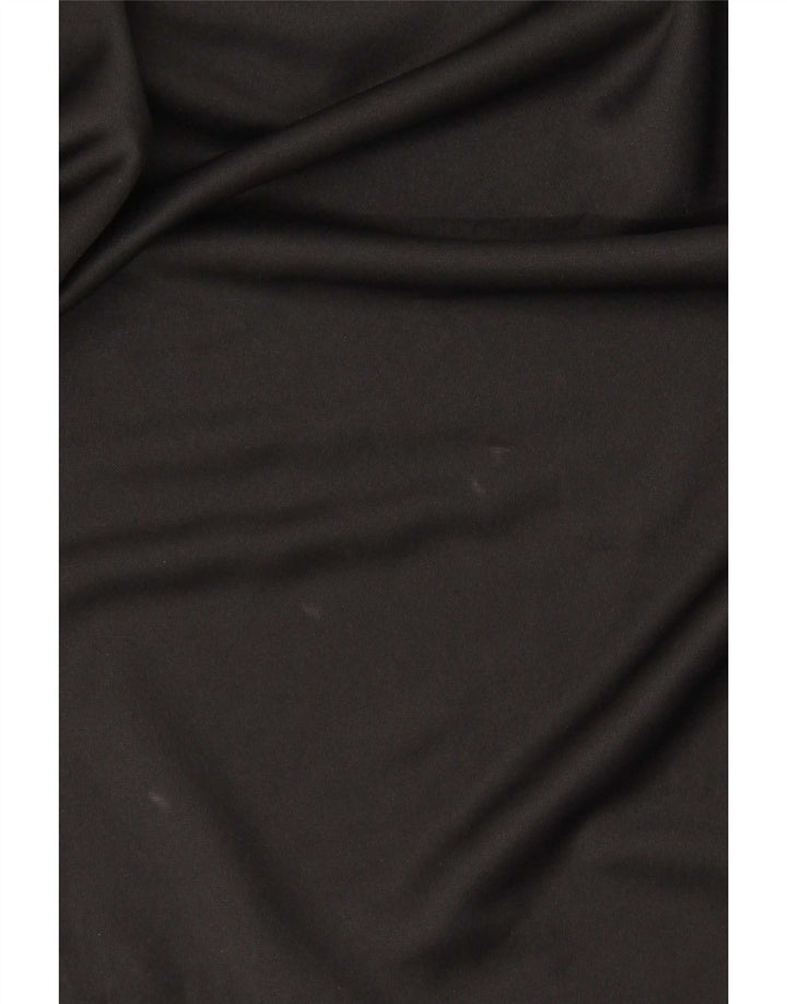Adidas Mens Zip Neck Top Manga Longa XL Preto Poliéster